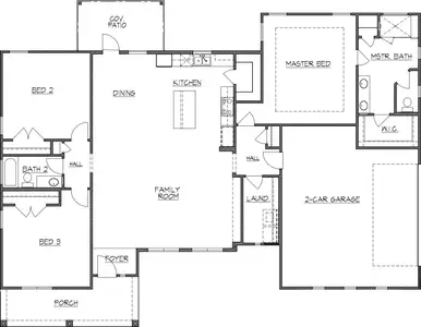 New construction Single-Family house 104 Pradera Ridge Dr, Floresville, TX 78114 plan 2000 - image 3