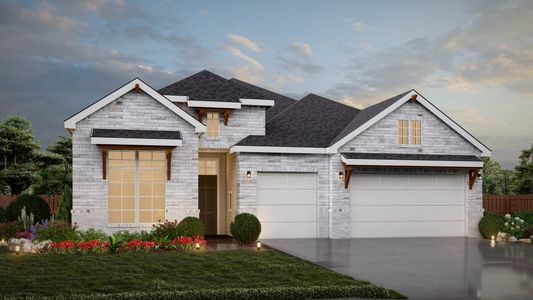 New construction Single-Family house 1607 Barlett Sq, New Braunfels, TX 78130 plan Mariscal Canyon View - image