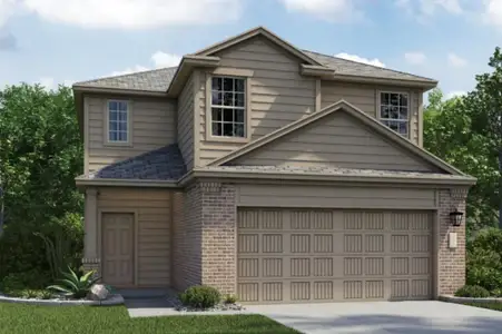 New construction Single-Family house 1407 Roaming Oak Bnd, Georgetown, TX 78628 Vinewood- photo 0