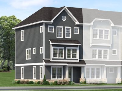New construction Townhouse house 2420 Adrift Rd, Fuquay Varina, NC 27526 plan Atlas End Unit - image