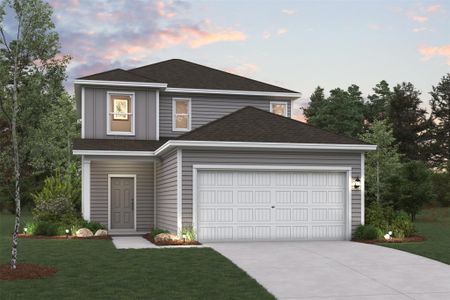 New construction Single-Family house 136 Two Bits Ln, Elgin, TX 78621 Hampton- photo 0