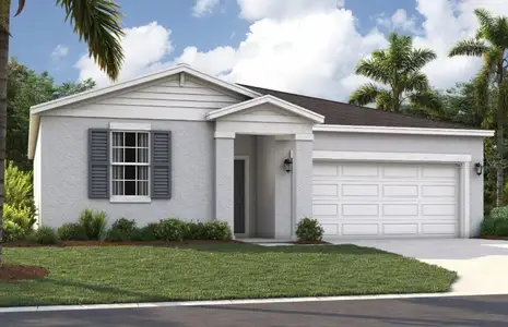 New construction Single-Family house 1745 Flag St, Haines City, FL 33844 plan The Quest - image