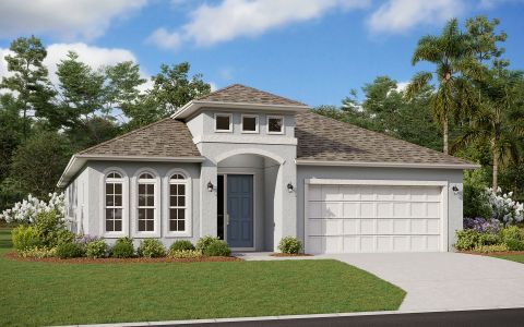 New construction Single-Family house 179 Bottle Brush Dr, Haines City, FL 33844 The Poinciana- photo 0