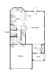 This floor plan features 3 bedrooms, 2 full baths, 1 half bath and over 2,000 square feet of living space.