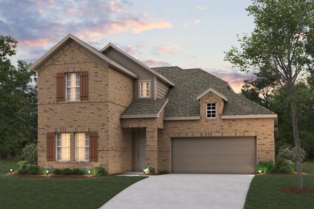 New construction Single-Family house 7404 South Oakleaf Trail, Denton, TX 76226 Livingston - 40' Smart Series- photo 0