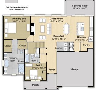 New construction Single-Family house 5047 Jon Oak, Arlington, TN 38002 plan Oakhall - image