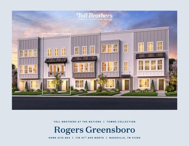 New construction Townhouse house 718 41st Avenue N, Nashville, TN 37209 plan Rogers Greensboro - image 6