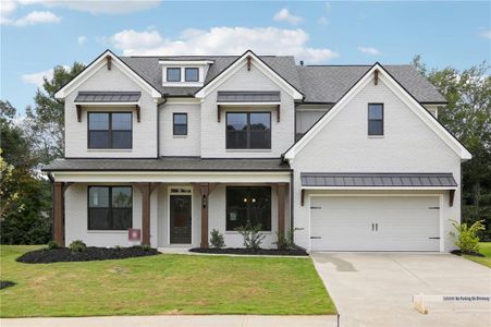 New construction Single-Family house 98 Winding Rose Drive, Hoschton, GA 30548 Turnbridge- photo 0