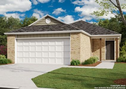 New construction Single-Family house 14615 Butch Cassidy St, Lytle, TX 78052 RC Somerville- photo 0