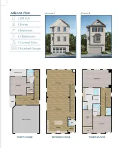New construction Single-Family house 3507 Eaton Estates Ln, Houston, TX 77055 plan The Arianna - image