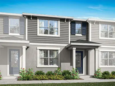 New construction Townhouse house 9847 Walkway Dr, Orlando, FL 32832 - photo 0