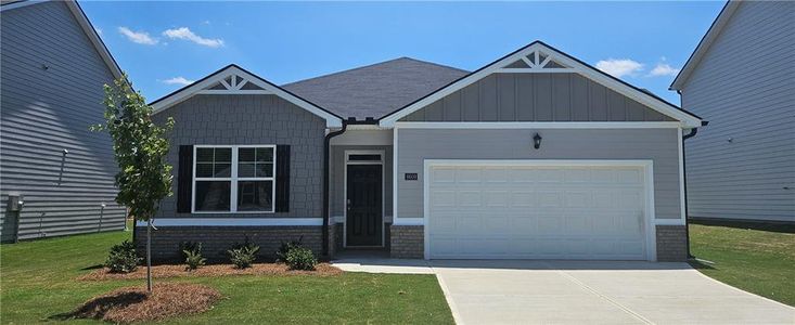 New construction Single-Family house 8609  Preakness Pass, Lithonia, GA 30058 Cali- photo 0