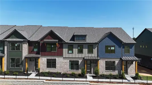New construction Townhouse house 291 Barracks Wy, Unit 883, Hoschton, GA 30548 plan Ivey - image
