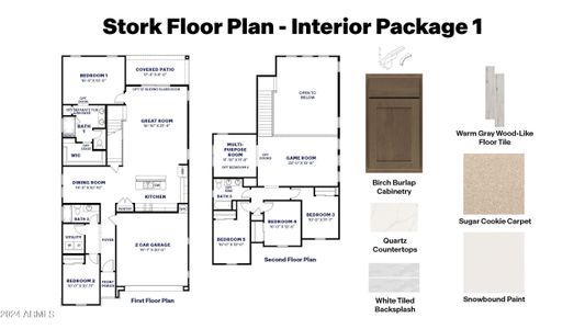 New construction Single-Family house 7430 W Whitehorn Trail, Peoria, AZ 85383 Stork- photo 0