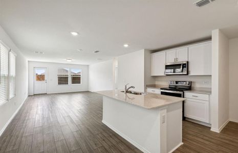 Ample cabinet space in kitchen *real home pictured