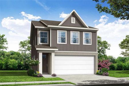 New construction Single-Family house 819 Stickley Oak Way, Woodstock, GA 30189 The Charlotte E- photo 0