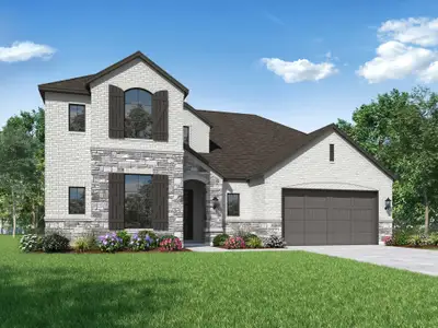 New construction Single-Family house 112 High Rock Pass, Kyle, TX 78640 plan Roxburgh - image