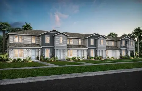 New construction Townhouse house 10106 Hadley St, Orlando, FL 32829 plan Trailwood - Exterior Unit - image