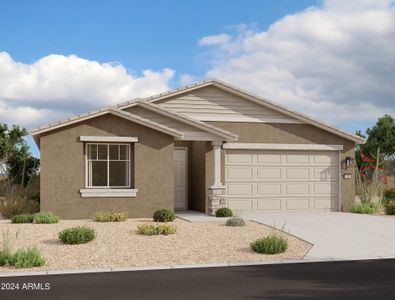 New construction Single-Family house 4131 E Bradford Avenue, San Tan Valley, AZ 85140 Larkspur Homeplan- photo 0