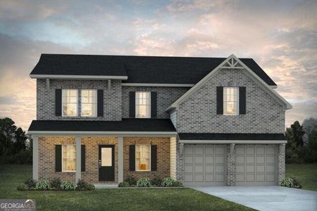 New construction Single-Family house 1621 Fuma Leaf Way, Mcdonough, GA 30253 The Harding- photo 0