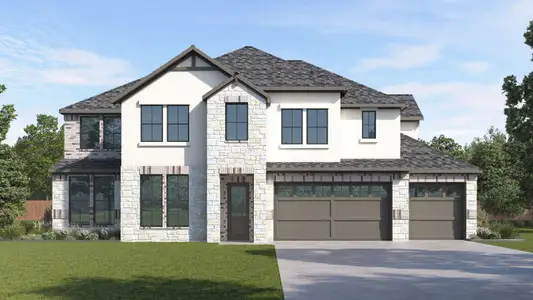 New construction Single-Family house 5000 Cypress Ranch Blvd, Spicewood, TX 78669 plan The Denison - image