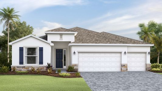 New construction Single-Family house 16921 Barnwood Pl, Lakewood Ranch, FL 34211 plan Hawthorne - Saddlestone - image