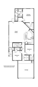 This floor plan features 3 bedrooms, 2 full baths and over 1,500 square feet of living space.