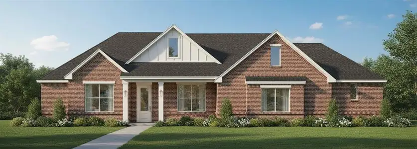 New construction Single-Family house 124 Cattleman Dr, Poolville, TX 76487 plan The Carnation - image