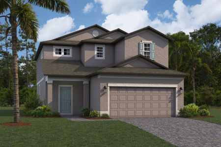 New construction Single-Family house 3055 Misty Marble Drive, Zephyrhills, FL 33540 Miralles- photo 0