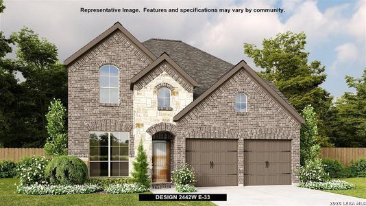 New construction Single-Family house 14505 Chaparral Run, San Antonio, TX 78254 plan 2442W - image