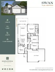 New construction Single-Family house 409 Dobson Dr, Killeen, TX 76542 plan Swan - image