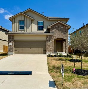 New construction Single-Family house 4215 Tarragon Place, Von Ormy, TX 78073 The Grace- photo 0