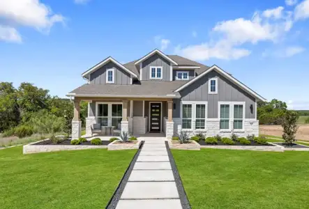 New construction Single-Family house 1603 Headwaters Blvd, Dripping Springs, TX 78620 plan Schertz - image