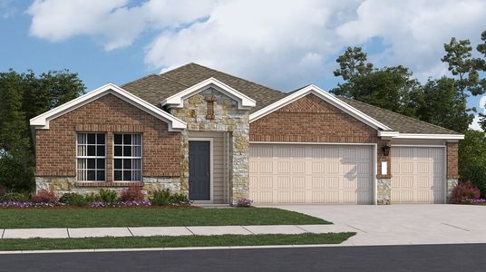 New construction Single-Family house 1401 Pickerel St, Leander, TX 78641 Marquette- photo 0