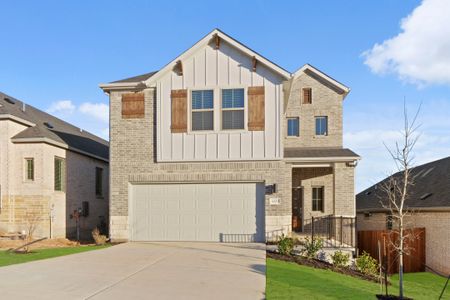 New construction Single-Family house 8009 Shining Flor Run, Lago Vista, TX 78654 Willow | Tessera- photo 0