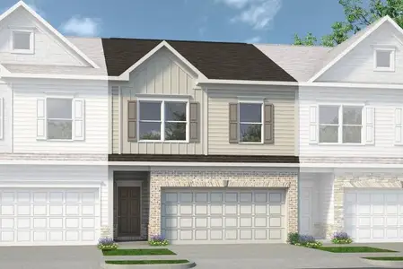 New construction Townhouse house 1234 Ravencliff Dr, Unit 81, Austell, GA 30168 The Ellison II- photo 0
