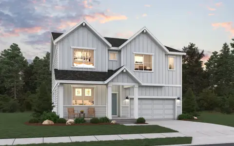 New construction Single-Family house 46409 Saddleback Dr, Bennett, CO 80102 plan Conifer - Single Family Homes - image