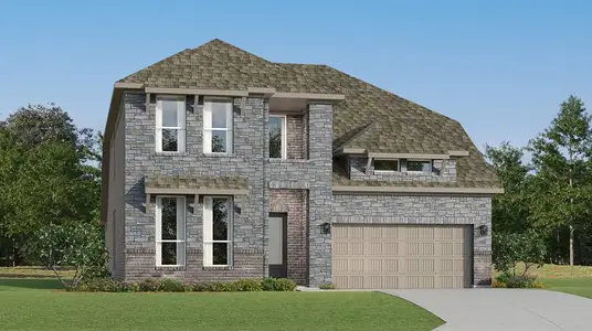 New construction Single-Family house 133 Brabham Lp, Hutto, TX 78634 plan Newfield - image