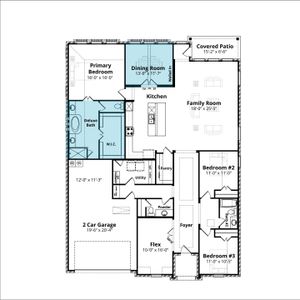 New construction Single-Family house 1410 Fieldstone Dr, Midlothian, TX 76065 plan Richmond - image 3