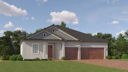 New construction Single-Family house 9019 Minnow Ray Dr, Land O' Lakes, FL 34638 plan Eventide II - image