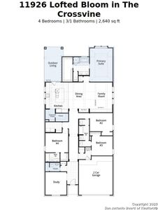 New construction Single-Family house 11926 Lofted Bloom, Schertz, TX 78154 VanGogh Plan- photo 0