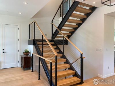 Custom floating staircase