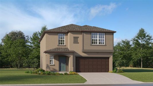 New construction Single-Family house 2873 Silver Scallop Loop, Wimauma, FL 33598 Dallas II- photo 0