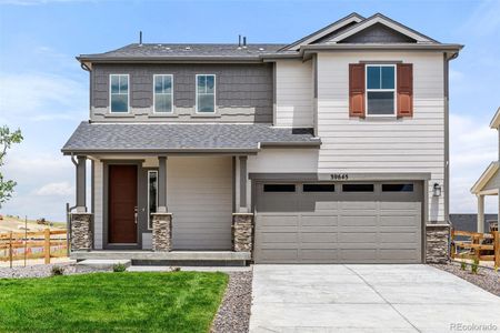 New construction Single-Family house 39645 Gwinett Circle, Elizabeth, CO 80107 Eagle- photo 0