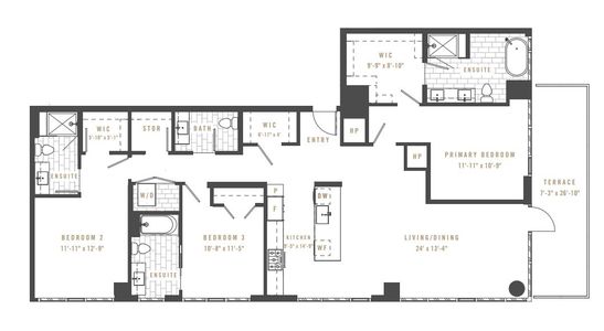 New construction Penthouse house 525 18th St, Denver, CO 80202 plan THE WELTON - image