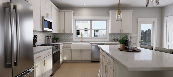 New construction Townhouse house 2420 Adrift Rd, Fuquay Varina, NC 27526 plan Atlas End Unit - image 7