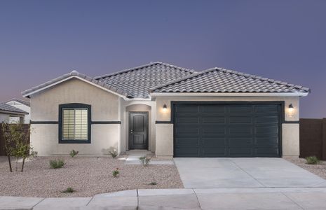 New construction Single-Family house 25284 West Chanute Pass, Buckeye, AZ 85326 Bluebell- photo 0