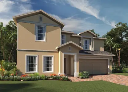 New construction Single-Family house 1107 Happy Forest Lp, Deland, FL 32720 plan Newcastle - image