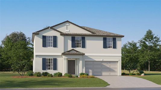 New construction Single-Family house 13040 Garnet Raspberry Avenue, Wimauma, FL 33598 Raleigh II- photo 0