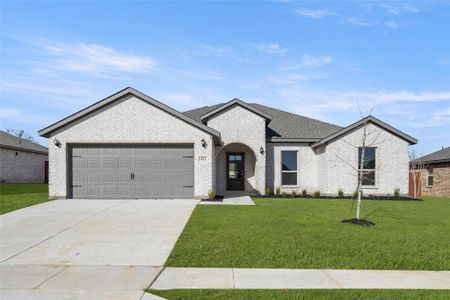 New construction Single-Family house 433 Falcon Way, Azle, TX 76020 Cromwell II- photo 0